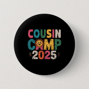 Cousin Camp 2025 Family Vacation Summer Camping Cr 6 Cm Round Badge