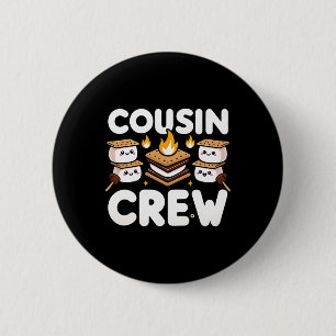 Cousin Camp 2025 Family Vacation Summer Camping Cr 6 Cm Round Badge