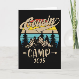 Cousin Camp 2025 Family Vacation Summer Camping Cr Card
