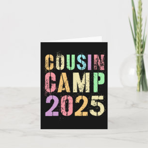 Cousin Camp 2025 Family Vacation Summer Camping Cr Card