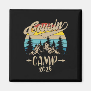 Cousin Camp 2025 Family Vacation Summer Camping Cr Magnet