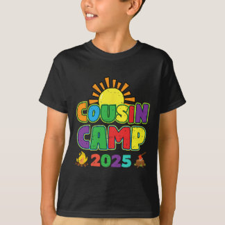 Cousin Camp 2025 Family Vacation Summer Camping Cr T-Shirt