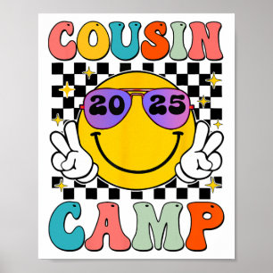 Cousin Camp 2025 Family Vacation Summer Kids Campi Poster