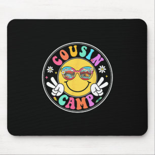 Cousin Camp 2025 Funny Camping Crew Summer Family Mouse Mat
