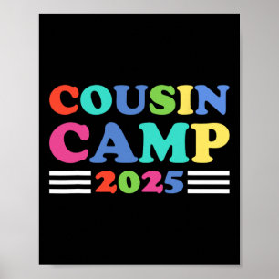 Cousin Camp 2025 Funny Summer Camping Family  Poster