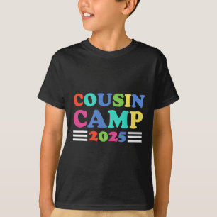 Cousin Camp 2025 Funny Summer Camping Family T-Shirt