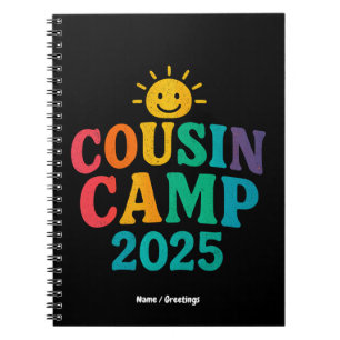 Cousin Camp 2025 Summer Vacation Fun Camping  Notebook