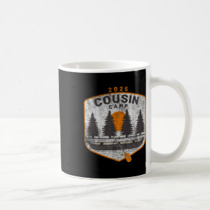 Cousin Camp 2025 Vintage Canoe Art Summer Family C Coffee Mug