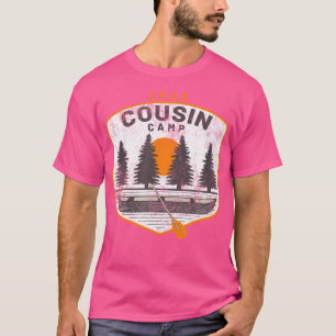 Cousin Camp 2025 Vintage Canoe Art Summer Family C T-Shirt