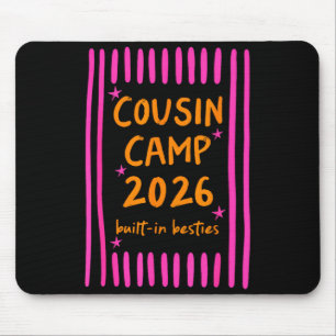 Cousin camp 2026 built-in besties camping campfire mouse mat
