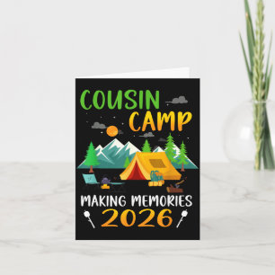 Cousin Camp 2026 Making Memories Summer Camp Card