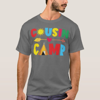 Cousin Camp Funny Cousin Summer Camping girl T-Shirt