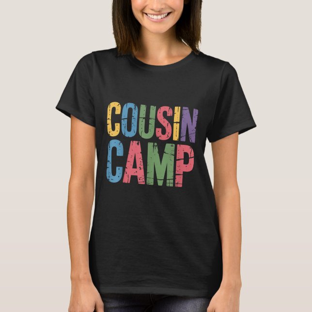 Cousin Camp Pyjamas Kids Girls Toddler Matching  T-Shirt (Front)