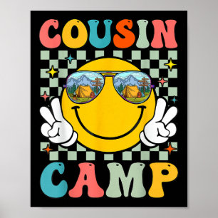 Cousin Camp Summer Travel Family Camping Vacation Poster