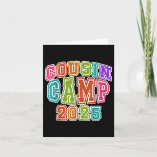 Cousin Camping Crew 2025 Spring Break Summer Trip Card