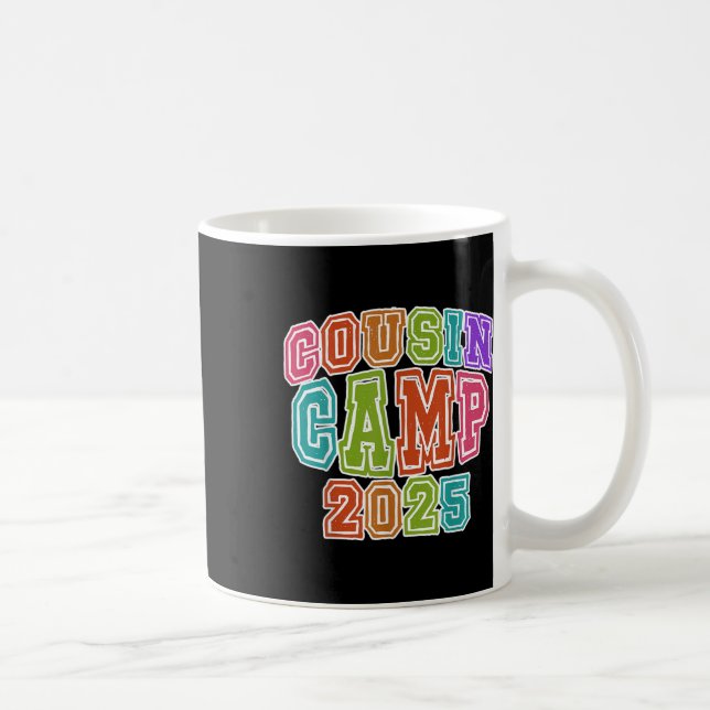 Cousin Camping Crew 2025 Spring Break Summer Trip  Coffee Mug (Right)