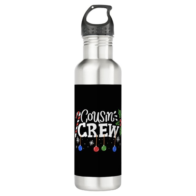 Cousin Christmas 710 Ml Water Bottle (Front)