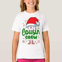 Cousin Christmas Santa Hat Family Green Red