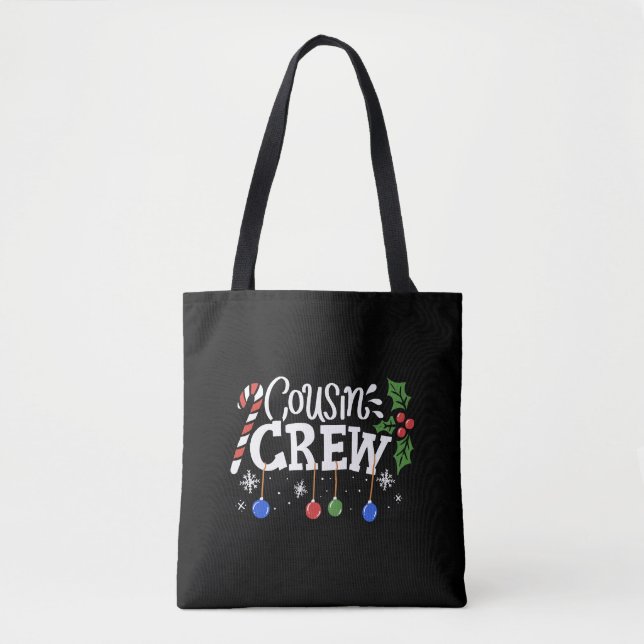 Cousin Christmas Tote Bag (Front)