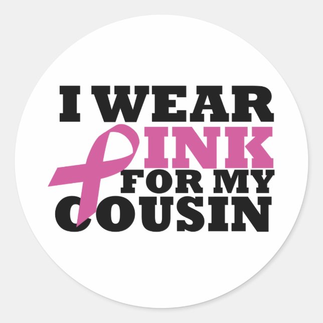 cousin classic round sticker (Front)