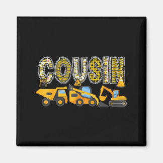 Cousin Construction Excavator Kids Matching Family Magnet