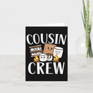 Cousin Crew 2024 Camping Trip Smore Campfire Group Card