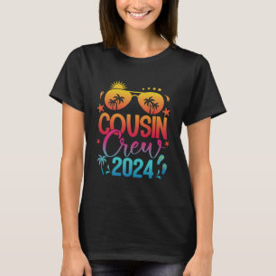 Cousin Crew 2024 Family Summer Vacation Beach Sung T-Shirt