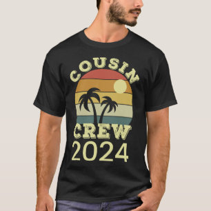 Cousin Crew 2024 Summer Beach Vacation Family Trip T-Shirt