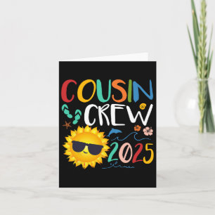 Cousin Crew 2025 Shirt Family Vacation Beach Card