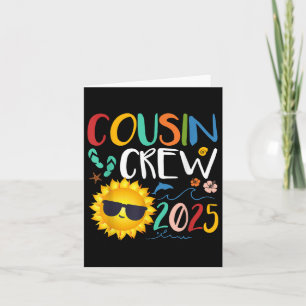 Cousin Crew 2025 Shirt Family Vacation Beach Card