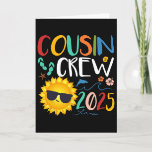 Cousin Crew 2025 Shirt Family Vacation Beach Card