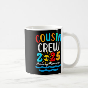 Cousin Crew 2025 Summer Vacation Beach Family Trip Coffee Mug