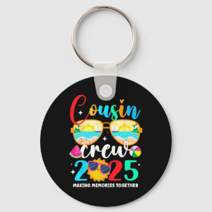 Cousin Crew 2025 Summer Vacation Beach Family Trip Key Ring