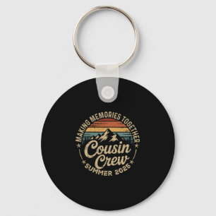 Cousin Crew 2025 Summer Vacation Beach Family Trip Key Ring