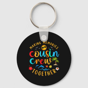 Cousin Crew 2025 Summer Vacation Beach Family Trip Key Ring