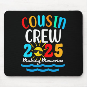 Cousin Crew 2025 Summer Vacation Beach Family Trip Mouse Mat