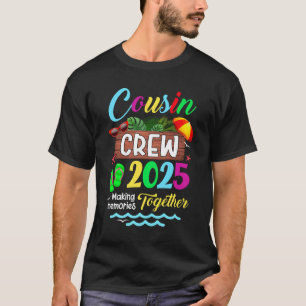 Cousin Crew 2025 Summer Vacation Beach Family Trip T-Shirt
