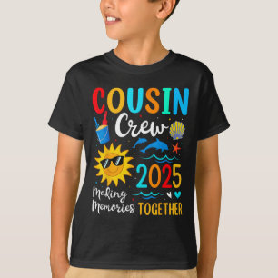 Cousin Crew 2025 Summer Vacation Beach Family Trip T-Shirt