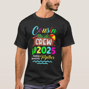 Cousin Crew 2025 Summer Vacation Beach Family Trip T-Shirt