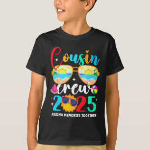 Cousin Crew 2025 Summer Vacation Beach Family Trip T-Shirt