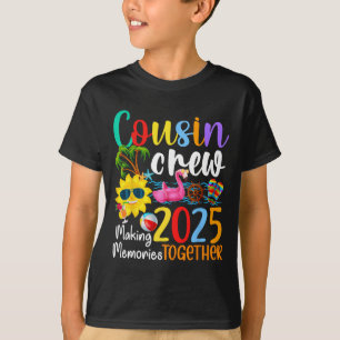 Cousin Crew 2025 Summer Vacation Beach Family Trip T-Shirt