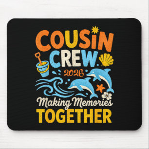 Cousin crew 2026 summer vacation beach family mouse mat