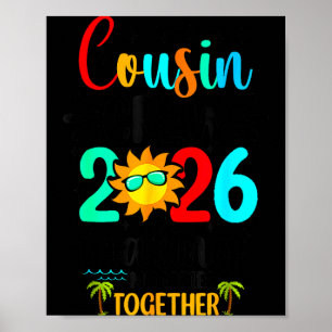 Cousin crew 2026 summer vacation beach family trip poster