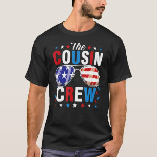 Cousin Crew 4th Of July  American Flag Matching Fa T-Shirt