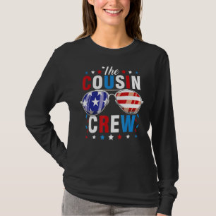 Cousin Crew 4th Of July American Flag Matching Fa T-Shirt