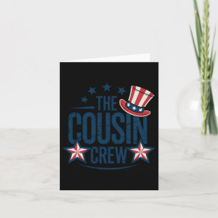 Cousin Crew 4th Of July Matching Family Patriotic Card