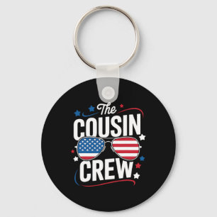 Cousin Crew 4th Of July Matching Family Patriotic Key Ring