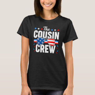 Cousin Crew 4th Of July Patriotic American Family  T-Shirt