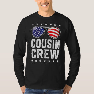 Cousin Crew 4th Of July Patriotic American Family  T-Shirt