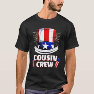 Cousin Crew 4th Of July Patriotic American Family  T-Shirt